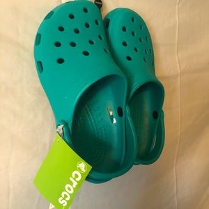 Tropical Teal Classic Crocs